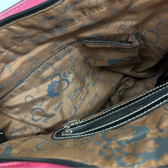 Pink Betty Boop Rhinestone Messenger Bag - Picture 13 of 16